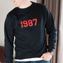 Personalised 'Year' Unisex Sweatshirt, thumbnail 2 of 12