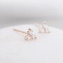 Very Tiny Three Dot Trio Stud Earrings, thumbnail 6 of 12