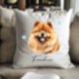 Personalised Chow Chow Hearts Cushion Cover Gift, thumbnail 1 of 2