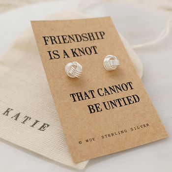 large friendship knot earrings by wue | notonthehighstreet.com