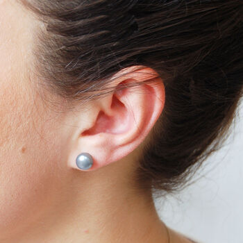 Freshwater Pearl Stud Earrings, 10 of 11