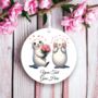 Personalised Cute Animal Couple Seal Decoration, thumbnail 2 of 2