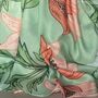 Anemone Print Scarf In Mint Green, thumbnail 3 of 4