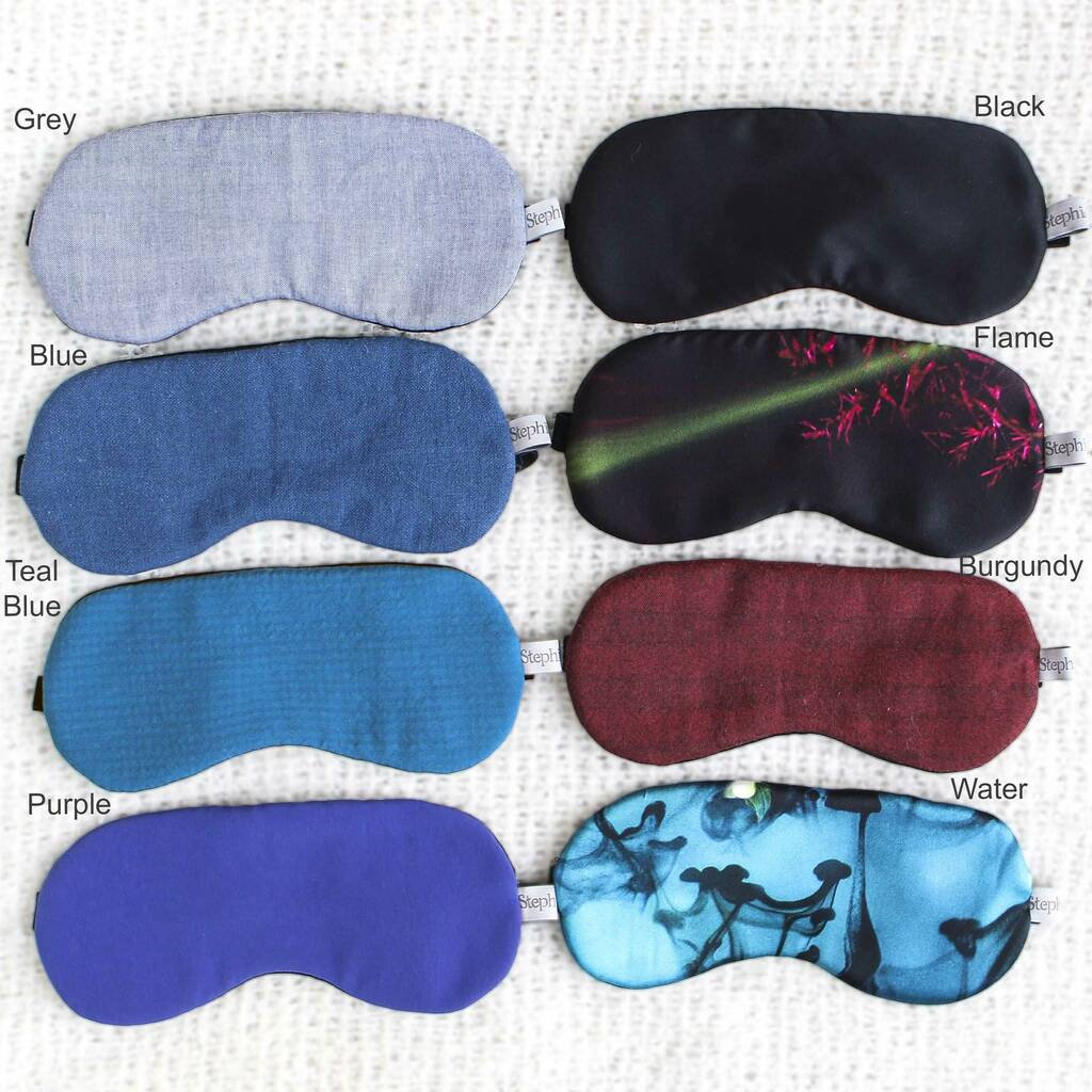 Personalised Mens Silk Eye Mask By Stephie Ann