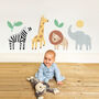 Large Safari Animal Wall Stickers, thumbnail 1 of 2