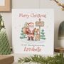 Personalised Granddaughter Santa Christmas Card, thumbnail 1 of 7