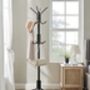 Coat Stand Metal Coat Rack With 12 Hooks Four Legs, thumbnail 5 of 11