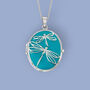 Personalised Dragonfly Locket In Sterling Silver, thumbnail 4 of 12