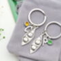 Pair Of Two Peas In A Pod Matching Keyrings, thumbnail 7 of 10