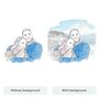 Watercolour Line Hobby Portrait – Custom Hand Drawn Illustration Gift, thumbnail 6 of 12