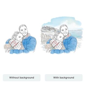 Watercolour Line Hobby Portrait – Custom Hand Drawn Illustration Gift, 6 of 12