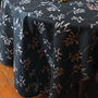 Luxury Christmas Tablecloth Mistletoe Dark Navy Blue, thumbnail 8 of 8