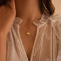 Dainty 18 K Gold Heart Love Minimalist Necklace, thumbnail 1 of 7