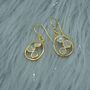 Rainbow Moonstone Earrings: Gold Or Silver Drop, thumbnail 12 of 12