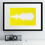 Personalised Coloured Song Sound Wave Print, thumbnail 5 of 7