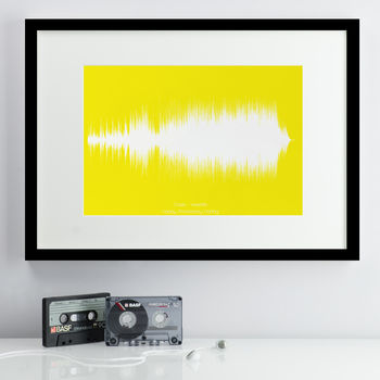 Personalised Coloured Song Sound Wave Print, 5 of 7