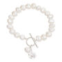 Vita Pearl Bracelet With Silver Cherry Blossom Charm, thumbnail 2 of 3