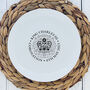 King's Coronation Plate With Monochrome Emblem, thumbnail 1 of 2