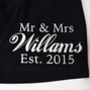 Personalised, Our Date, Wedding Anniversary Mens Pants, thumbnail 5 of 7