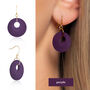 Layered Circular Earrings | Six Colours Available, thumbnail 5 of 9