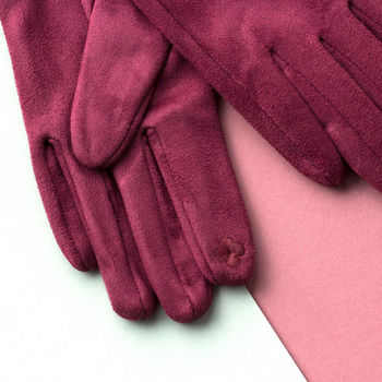 Suede Two Buttoned Cuff Gloves, 11 of 12