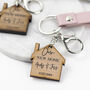 New Home Single Keyring In Dusky Pink, thumbnail 3 of 6