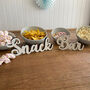 Wooden Snack Bar Sign For Weddings Or Parties, thumbnail 1 of 3