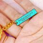Positivity Keychain Hanger, Enamel, thumbnail 1 of 3