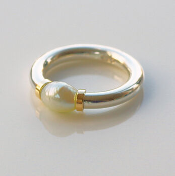 Freshwater Pearl Tension Ring, 3 of 4