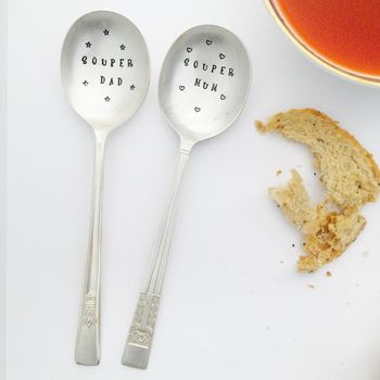 Personalised Silver Plated Vintage Soup Spoon, 2 of 4