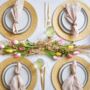Woven Natural Straw Gold Placemats, thumbnail 1 of 4