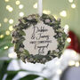 Wooden Wreath First Christmas Engaged Decoration, thumbnail 1 of 4
