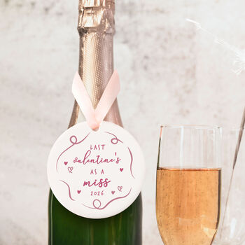 Last Valentines As A Miss Bottle Tag Gift, 6 of 7