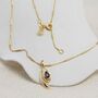 Blue Sapphire Gold Pendant, thumbnail 3 of 7