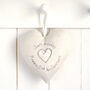 Personalised 25th Silver Wedding Anniversary Heart Gift, thumbnail 10 of 11