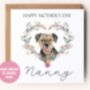 Floral Heart Dog Mother's Day Card, thumbnail 2 of 6