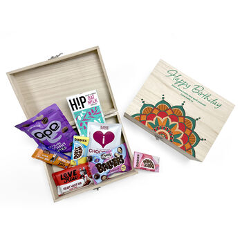 Personalised Mandala Vegan Chocolate Snacks Box, 2 of 6