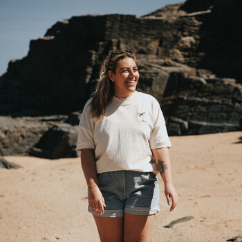 Surf And Sun Embroidered Oversized T Shirt, 4 of 9