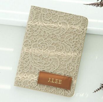Personalised Crotchet Lace Travel Passport Cover, 5 of 7