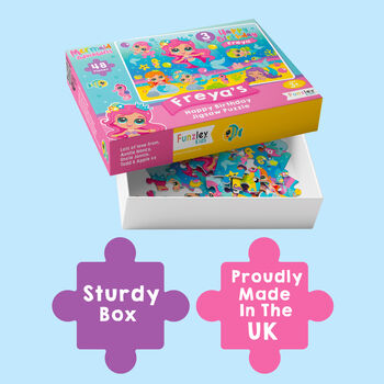 Personalised Mermaid Adventures Birthday Jigsaw Puzzle, 7 of 12