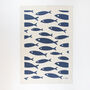 Organic Tea Towel | Fish, thumbnail 1 of 3