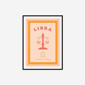 Children's Libra Zodiac Print, 7 of 8