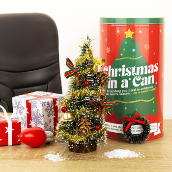 Christmas In A Can Mini Desktop Christmas Tree, 2 of 7