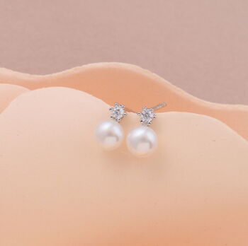 Message Bottle 'World Is Your Oyster' Pearl Earrings, 5 of 7