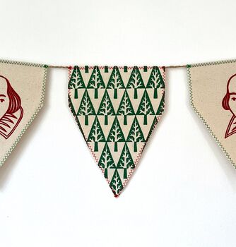 Handmade Christmas Shakespeare Bunting, 4 of 4