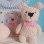 Fluffy Teddy Bear Knitting Kit, thumbnail 1 of 2