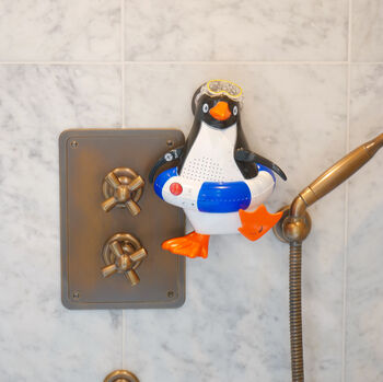 Steepletone Penguin Shower Radio And Bluetooth Speaker, 3 of 9