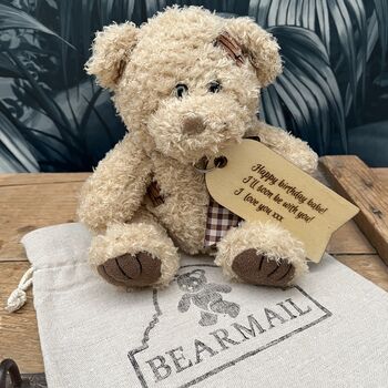 Personalised Teddy Bear In A Bag, 3 of 8