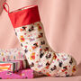 Dogs Stocking 'Santa Paws Stop Here', thumbnail 1 of 2