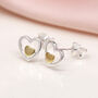 Sterling Silver Double Heart Stud Earrings, thumbnail 6 of 6